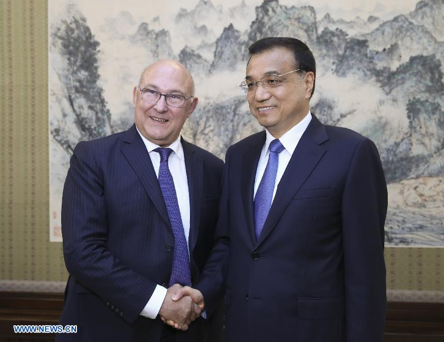 Li Keqiang rencontre le ministre fran?ais des Finances