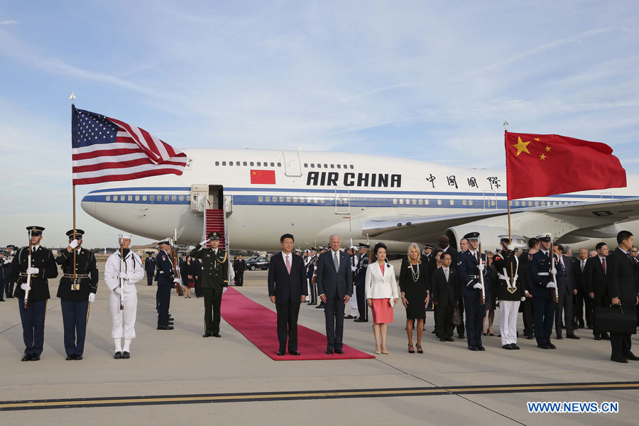 Xi Jinping arrive à Washington