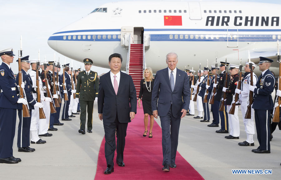 Xi Jinping arrive à Washington