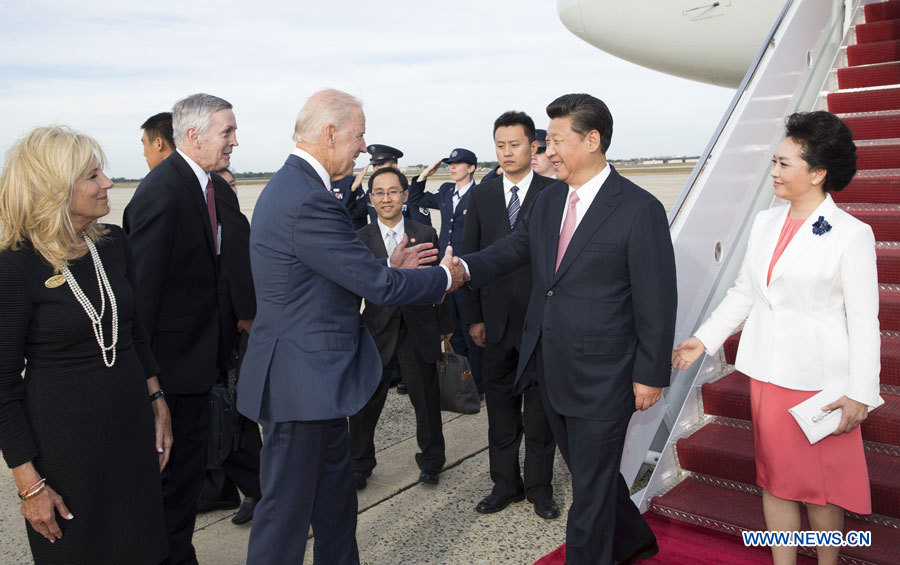 Xi Jinping arrive à Washington