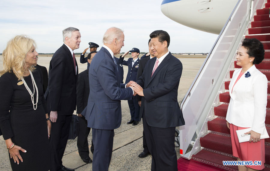 Xi Jinping arrive à Washington