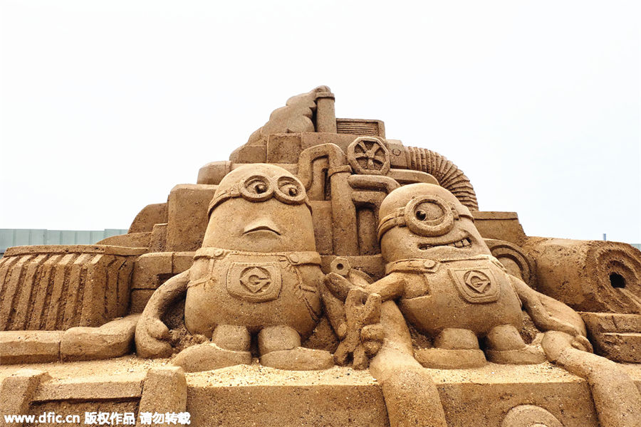 Des sculptures de sable en vedette dans le Hunan