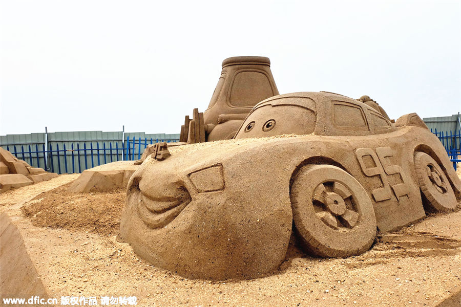 Des sculptures de sable en vedette dans le Hunan