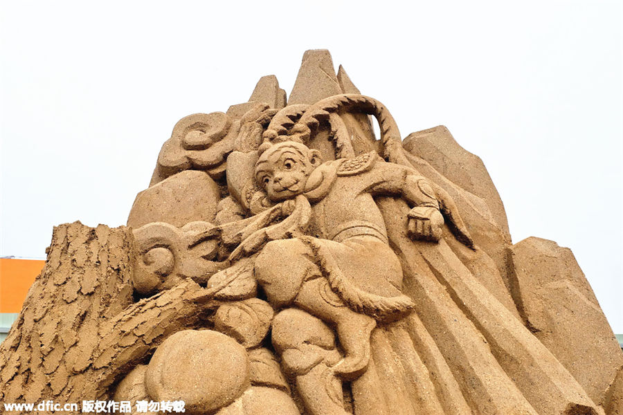 Des sculptures de sable en vedette dans le Hunan