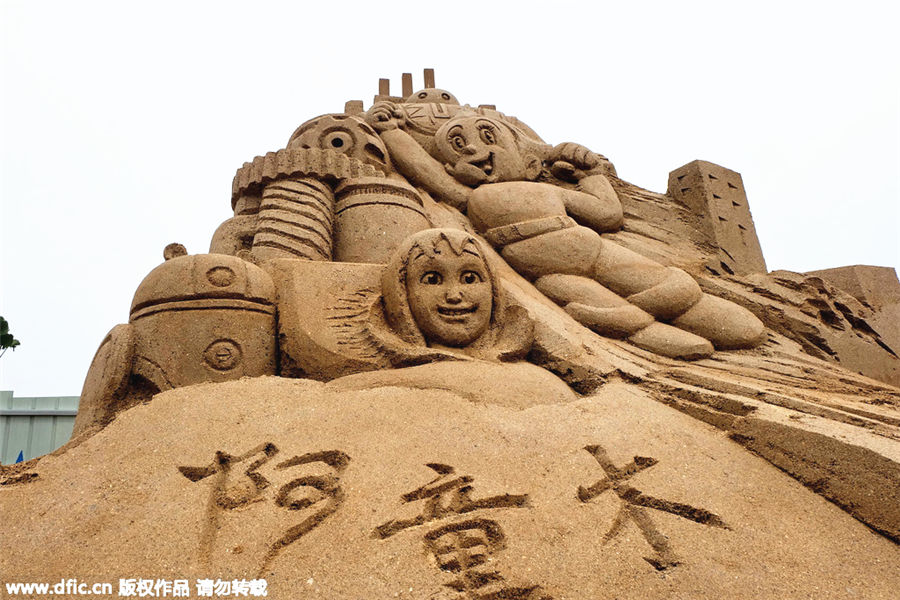 Des sculptures de sable en vedette dans le Hunan