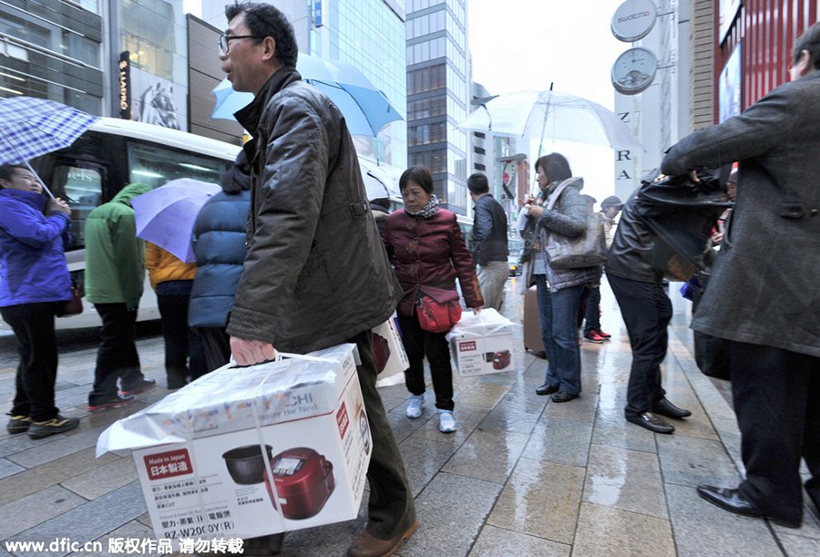 En huit jours, les touristes chinois ont dépensé 730 millions d’euros au Japon