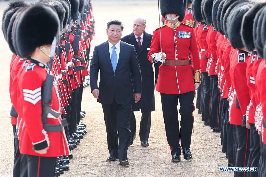 Le tapis rouge pour le président Xi au Royaume-Uni, signe d'une ère dorée pour les relations bilatérales