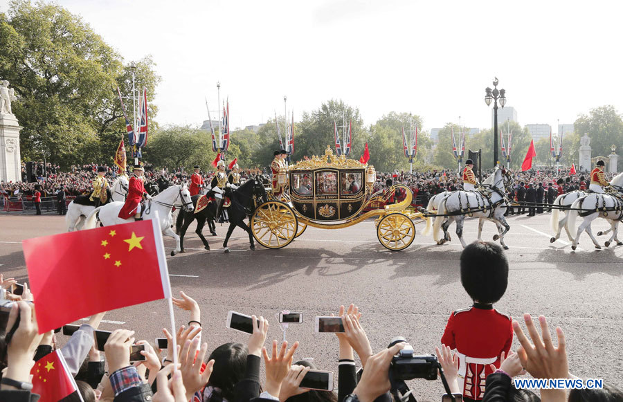 Le tapis rouge pour le président Xi au Royaume-Uni, signe d'une ère dorée pour les relations bilatérales