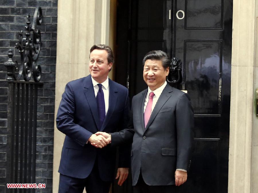 Le président chinois s'entretient avec le PM britannique