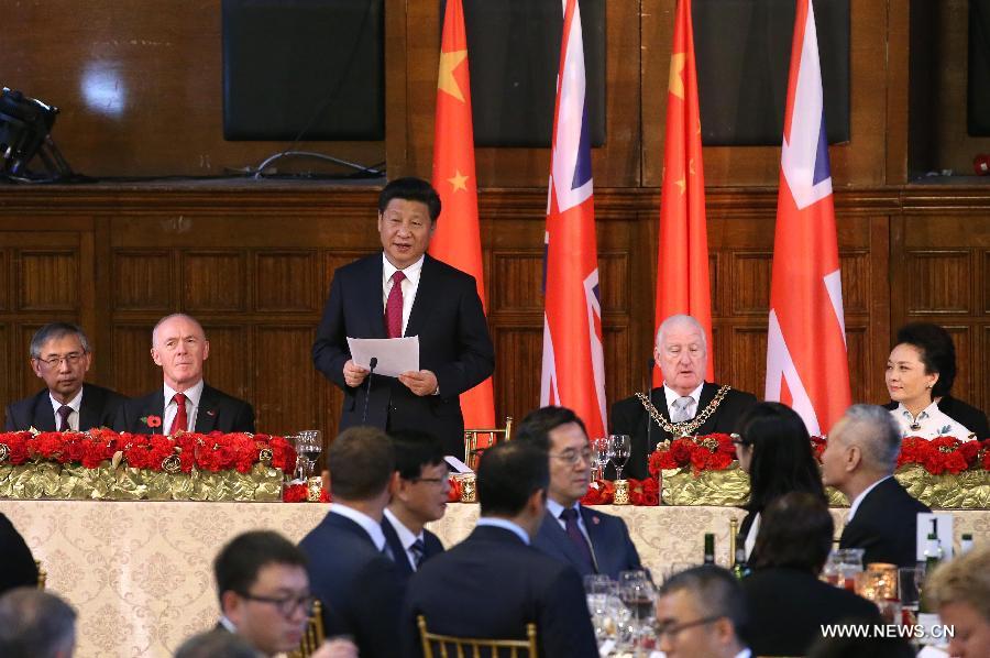 Le président chinois achève sa visite en Grande-Bretagne à Manchester