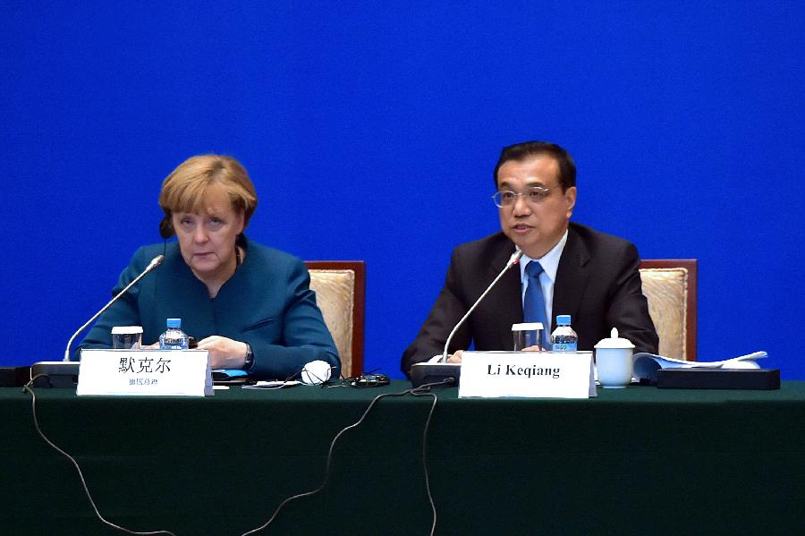 La chancelière Angela Merkel dans le pays natal du PM Li Keqiang