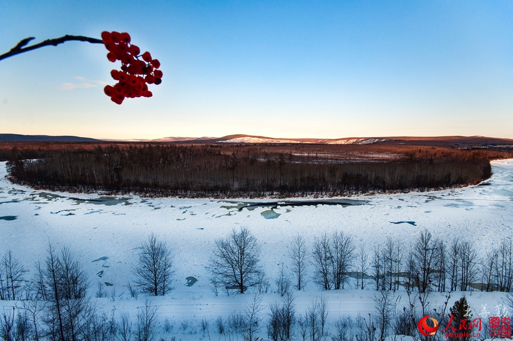 Un hiver tranquille dans les montagnes du Grand Khingan