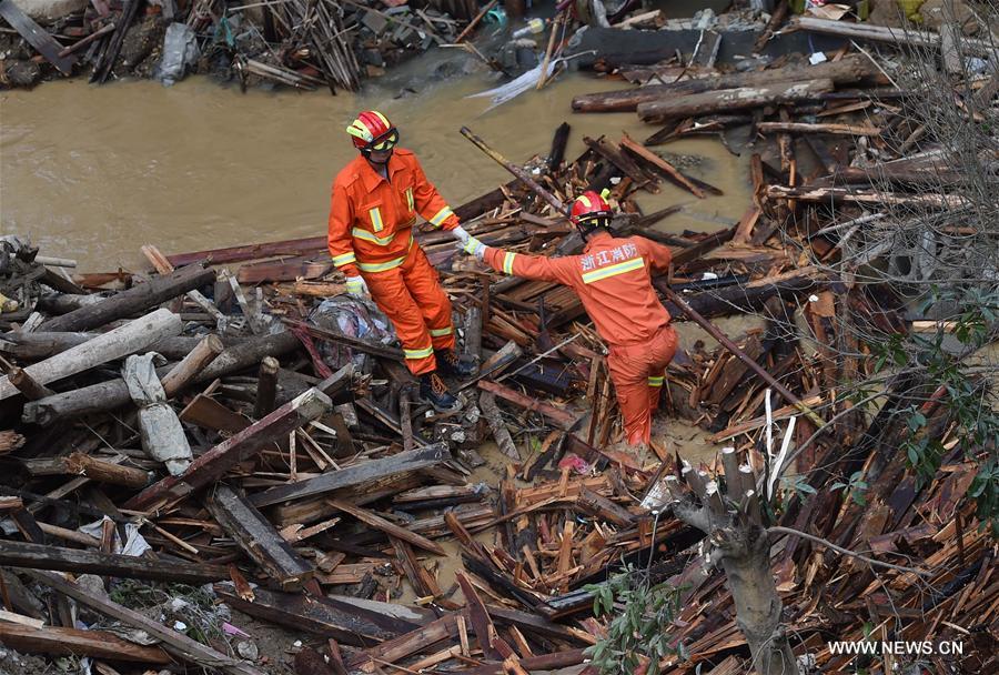 Chine : 16 morts dans un glissement de terrain au Zhejiang