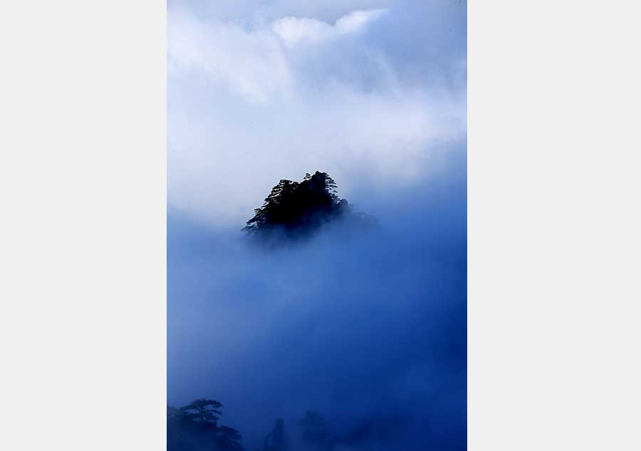 La beauté de Huangshan en début d'hiver