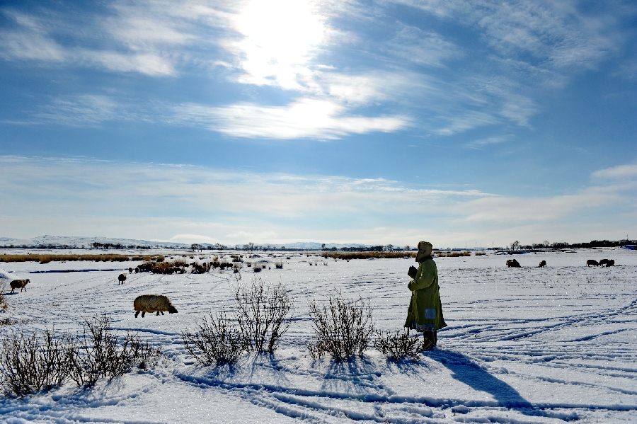 Chine : neige sur le Hebei