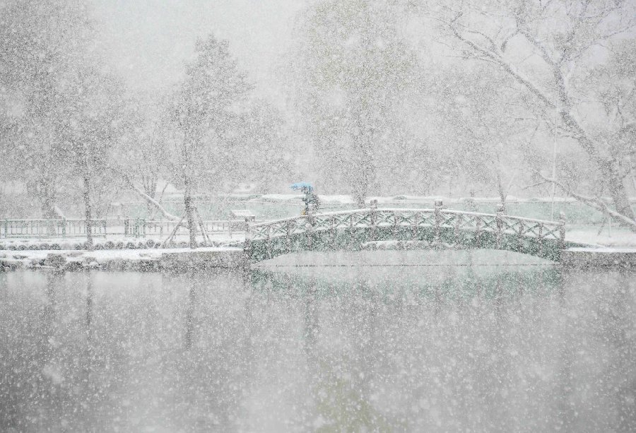 Chine : neige sur le Hebei