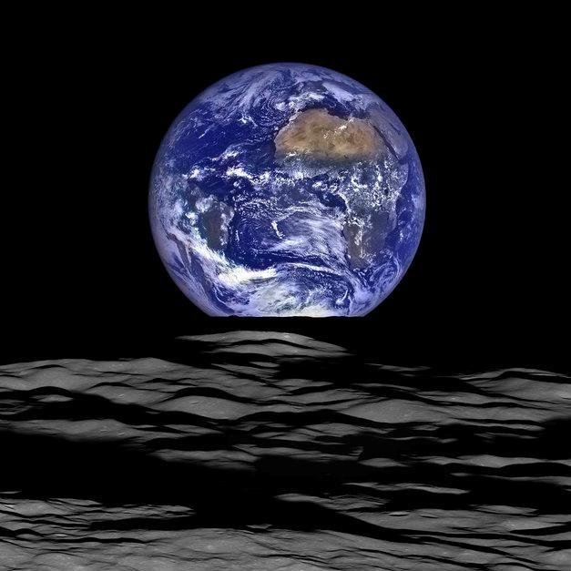 La NASA diffuse une extraordinaire image d’un ? lever de Terre ? prise depuis la Lune