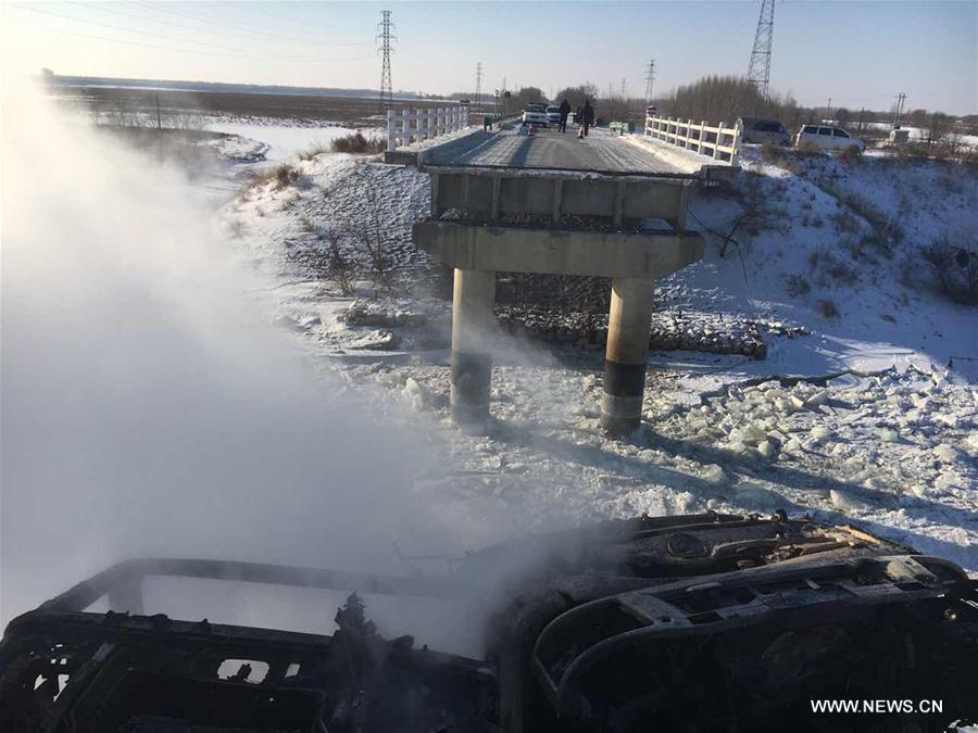 Un pont s'effondre dans le nord-est de la Chine