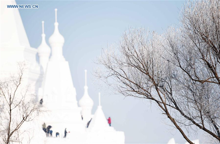 Paysages de givre dans le Nord de la Chine