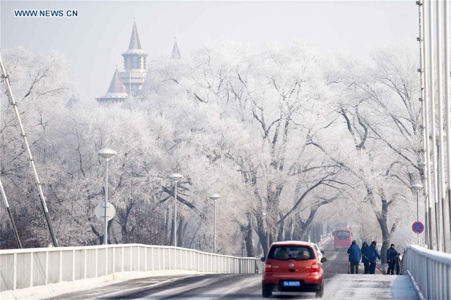 Paysages de givre dans le Nord de la Chine