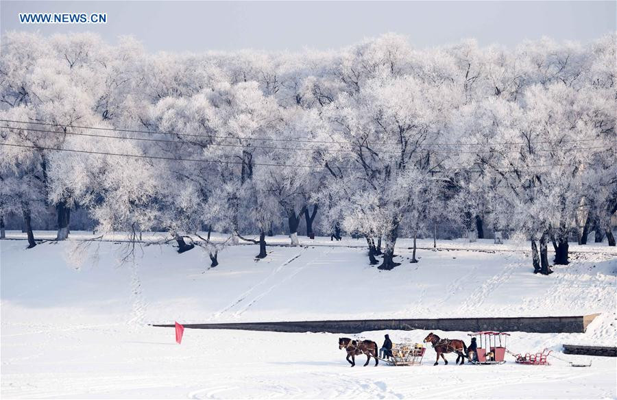 Paysages de givre dans le Nord de la Chine