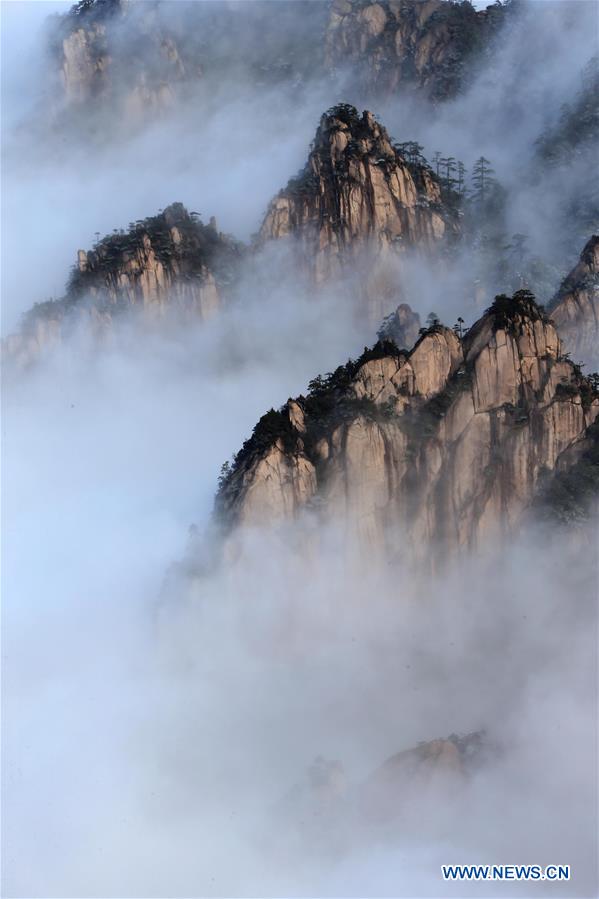 Chine: paysages magnifiques des monts Huang