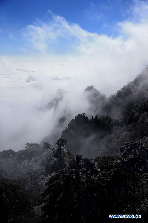 Chine: paysages magnifiques des monts Huang