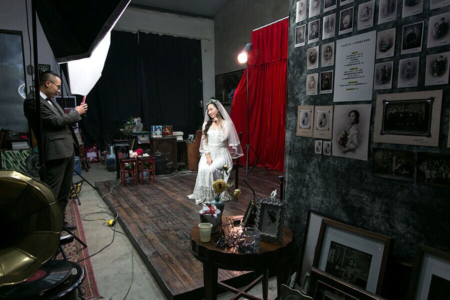 Un studio photo qui ramène ses clients dans le passé