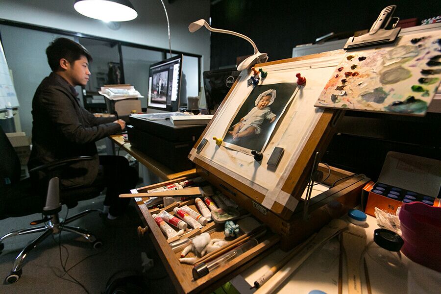 Un studio photo qui ramène ses clients dans le passé