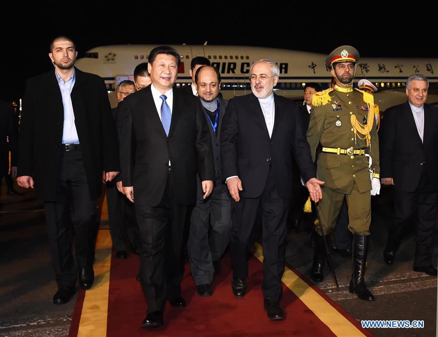 Le président chinois arrive en Iran pour une visite d'Etat