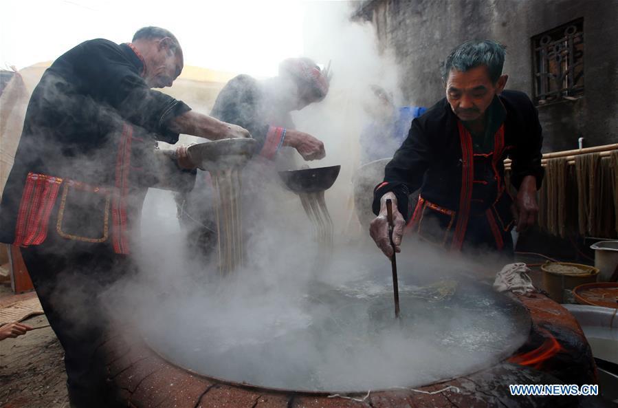 Les vermicelles de patate douce, tradition multiséculaire du Nouvel An lunaire