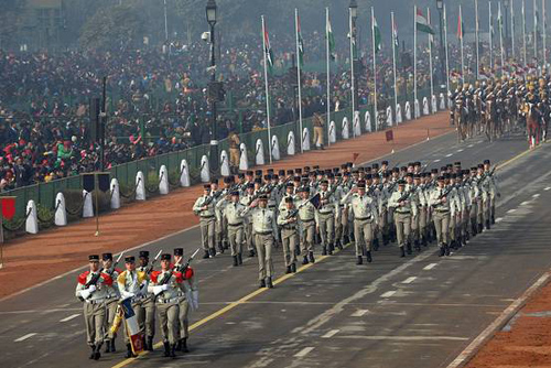 Des troupes fran?aises participent au défilé de la Journée de la République en Inde