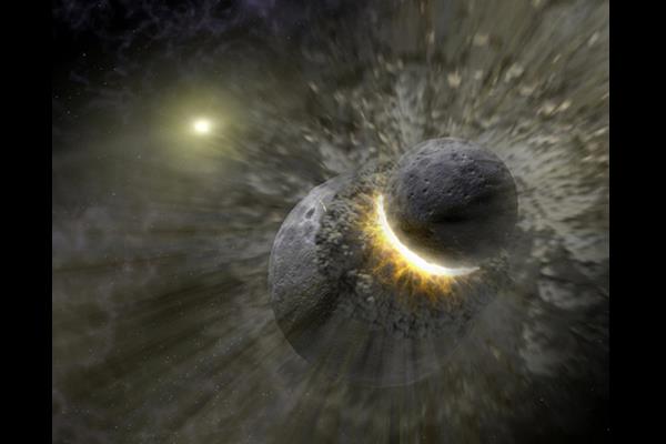 La Lune pourrait avoir été créée par un impact gigantesque avec la Terre