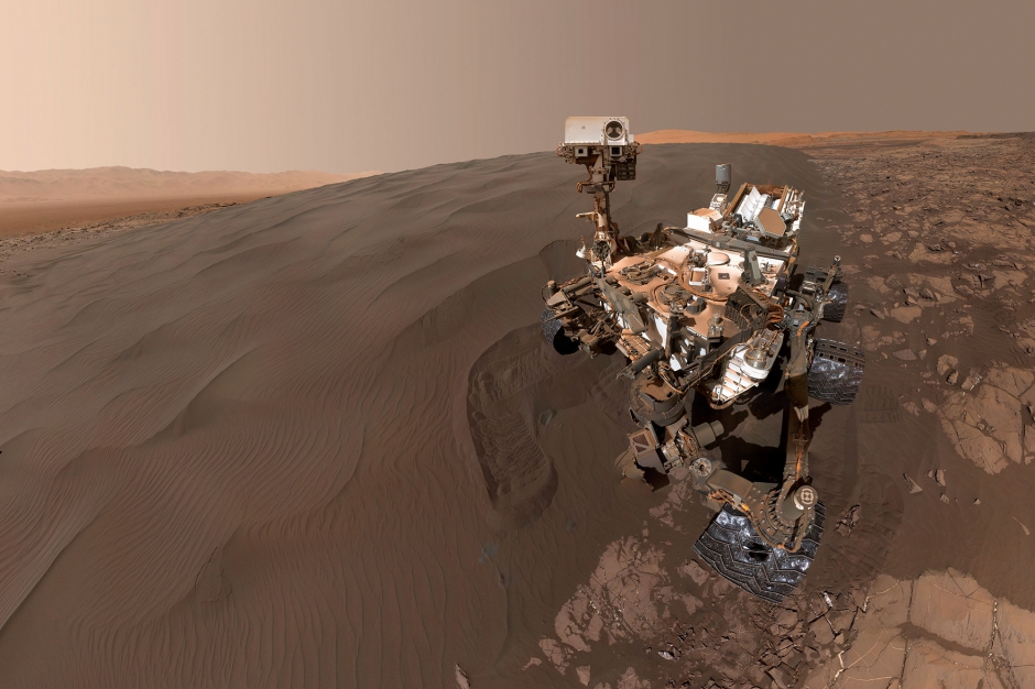 Sur Mars, un selfie de Curiosity