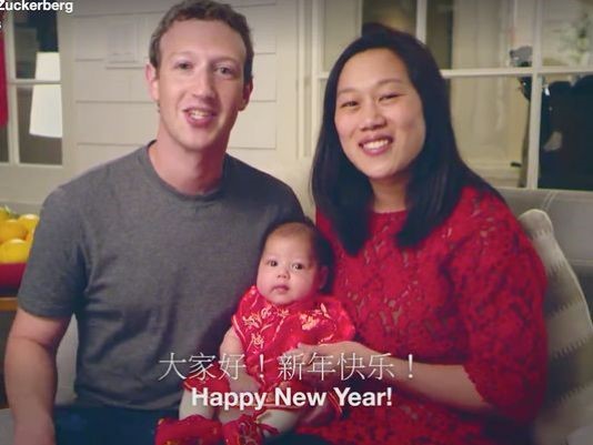 Mark Zuckerberg transmet ses v?ux de Nouvel An en chinois sur Facebook