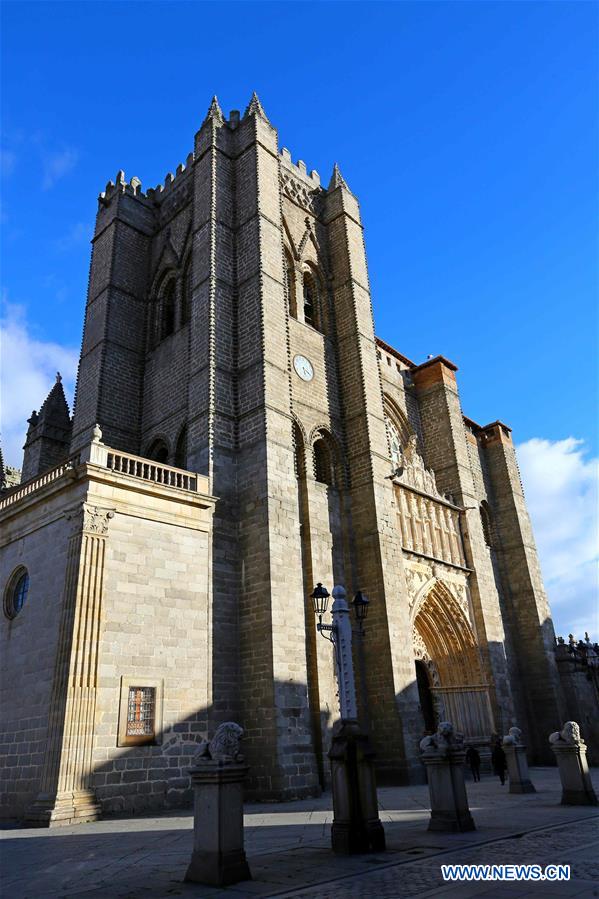 La vieille ville d'ávila en Espagne 