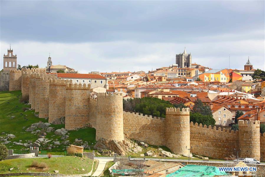 La vieille ville d'ávila en Espagne 