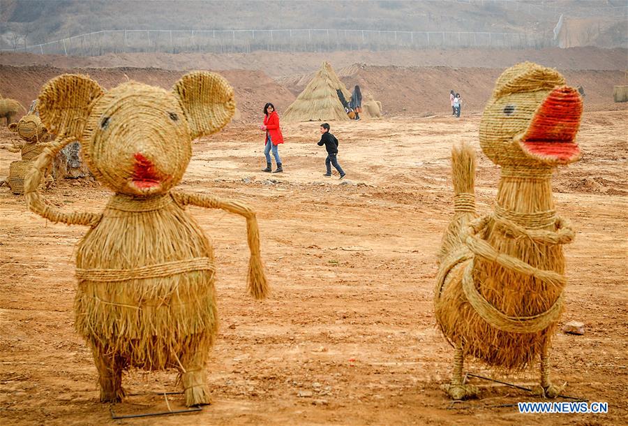 Une centaine d'épouvantails font l'attraction dans le Henan