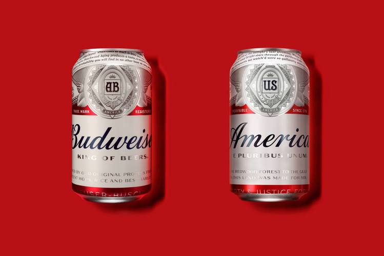 Budweiser rebaptise sa bière ? America ? jusqu'à la fin des élections présidentielles américaines