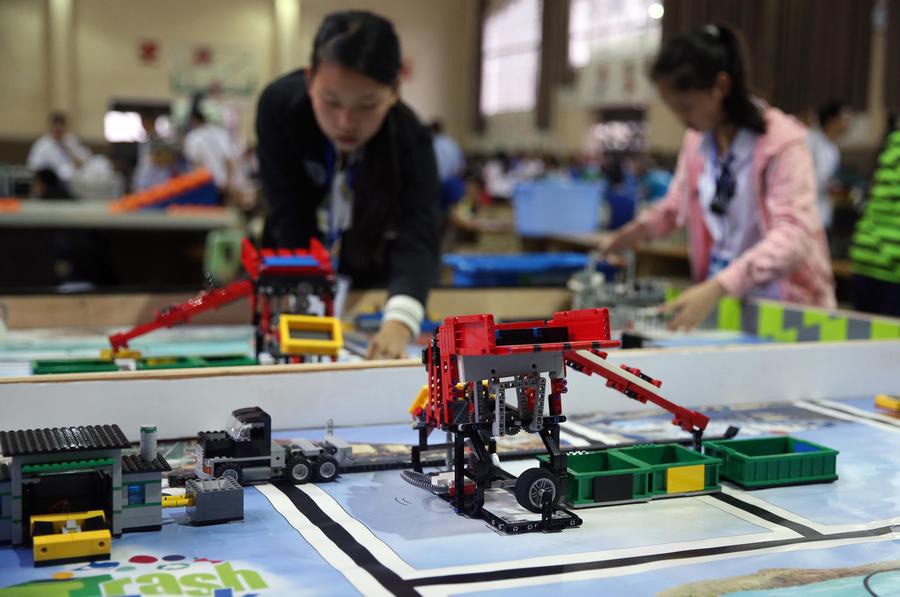 Un challenge robotique pour 400 jeunes Chinois 