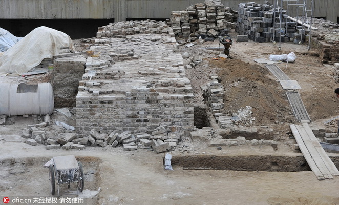 Apparition des vestiges d'un palais impérial à Shenyang