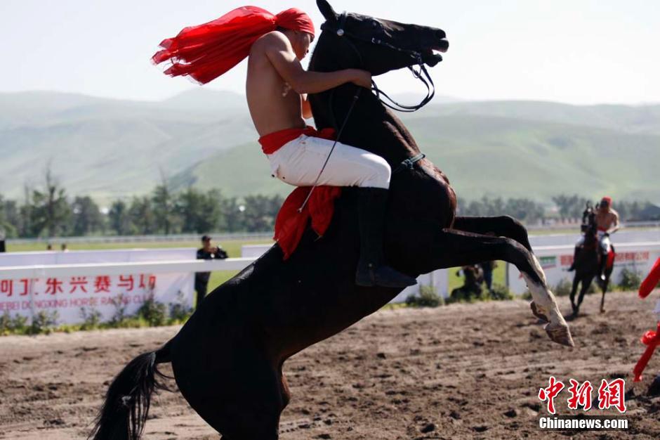 Des chevaux Akhal-Teke au Grand prix national du Xinjiang 