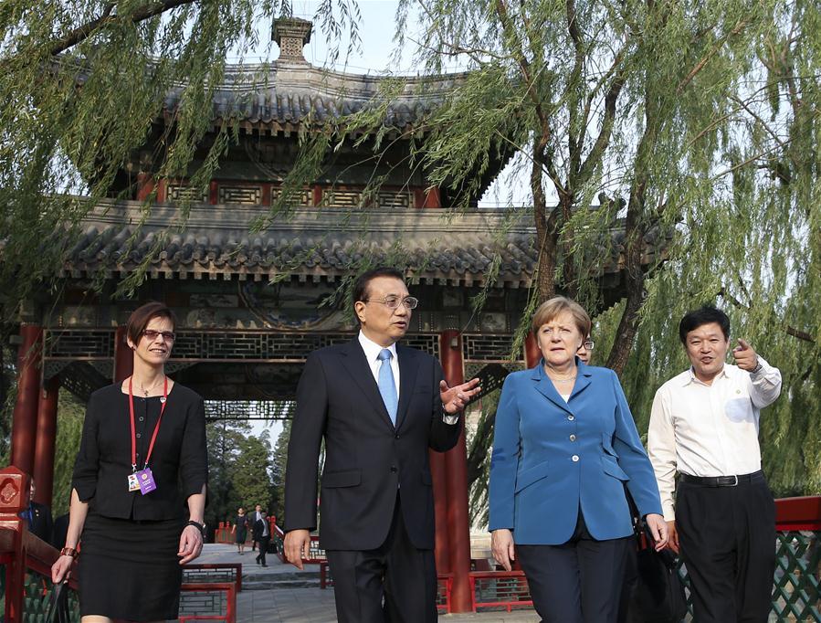 Visite de la chancelière allemande en Chine