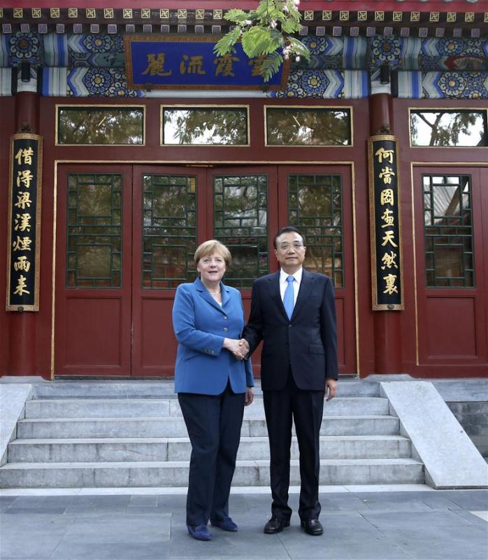 Visite de la chancelière allemande en Chine