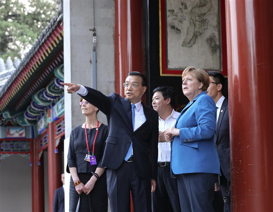 Visite de la chancelière allemande en Chine