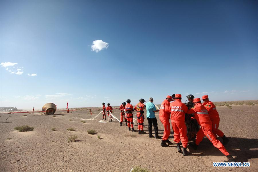 Chine : récupération du module de retour issu de la fusée Longue Marche-7