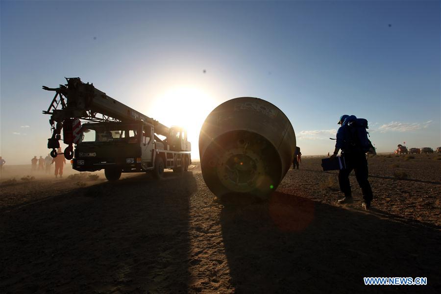 Chine : récupération du module de retour issu de la fusée Longue Marche-7