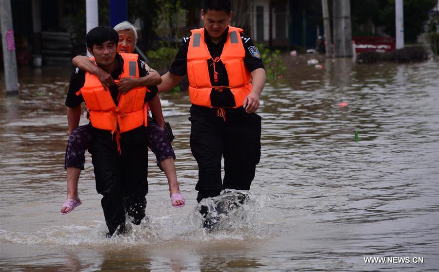 Chine : inondations dans l'Anhui