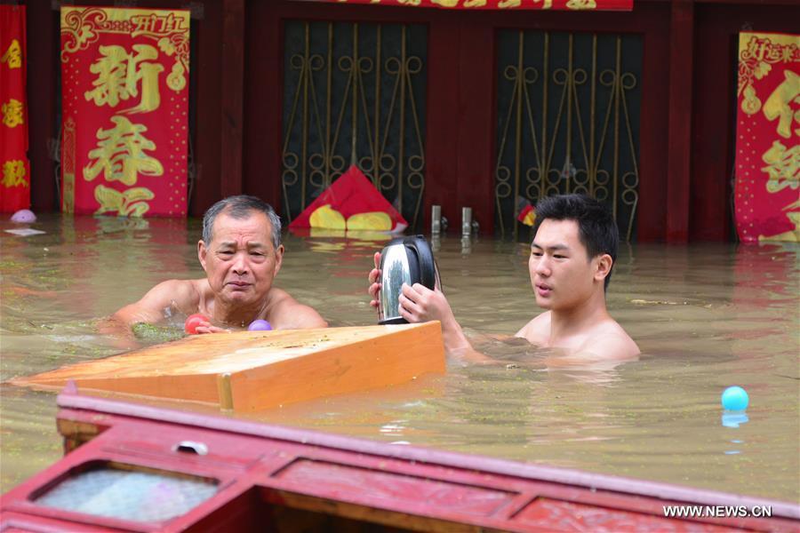 Chine : inondations dans l'Anhui