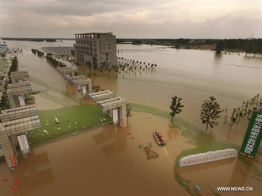 Chine : inondations dans l'Anhui